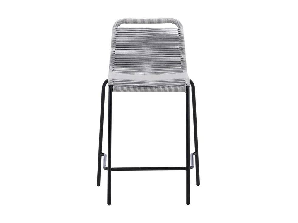Lindos jardin tabouret de bar empilable gris clair.