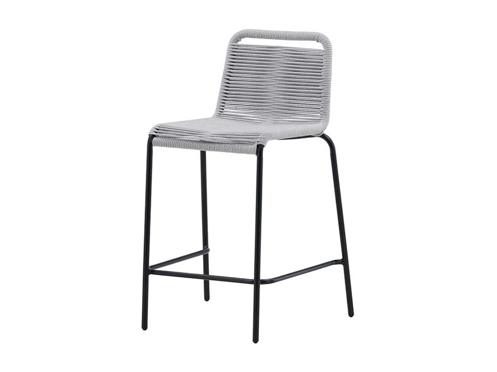 Lindos jardin tabouret de bar empilable gris clair.