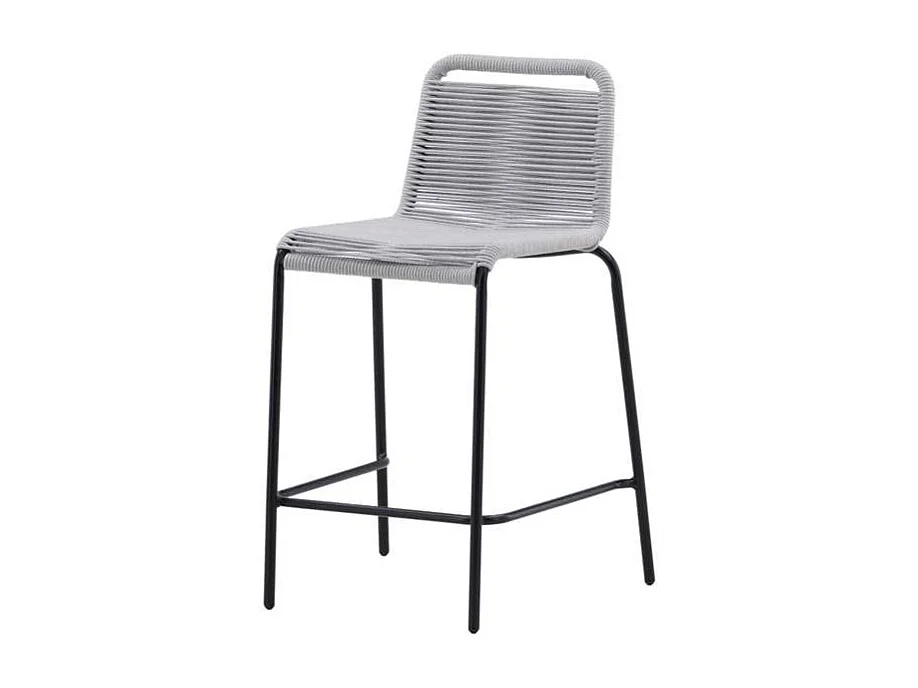 Lindos jardin tabouret de bar empilable gris clair.