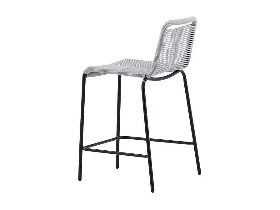 Lindos jardin tabouret de bar empilable gris clair.