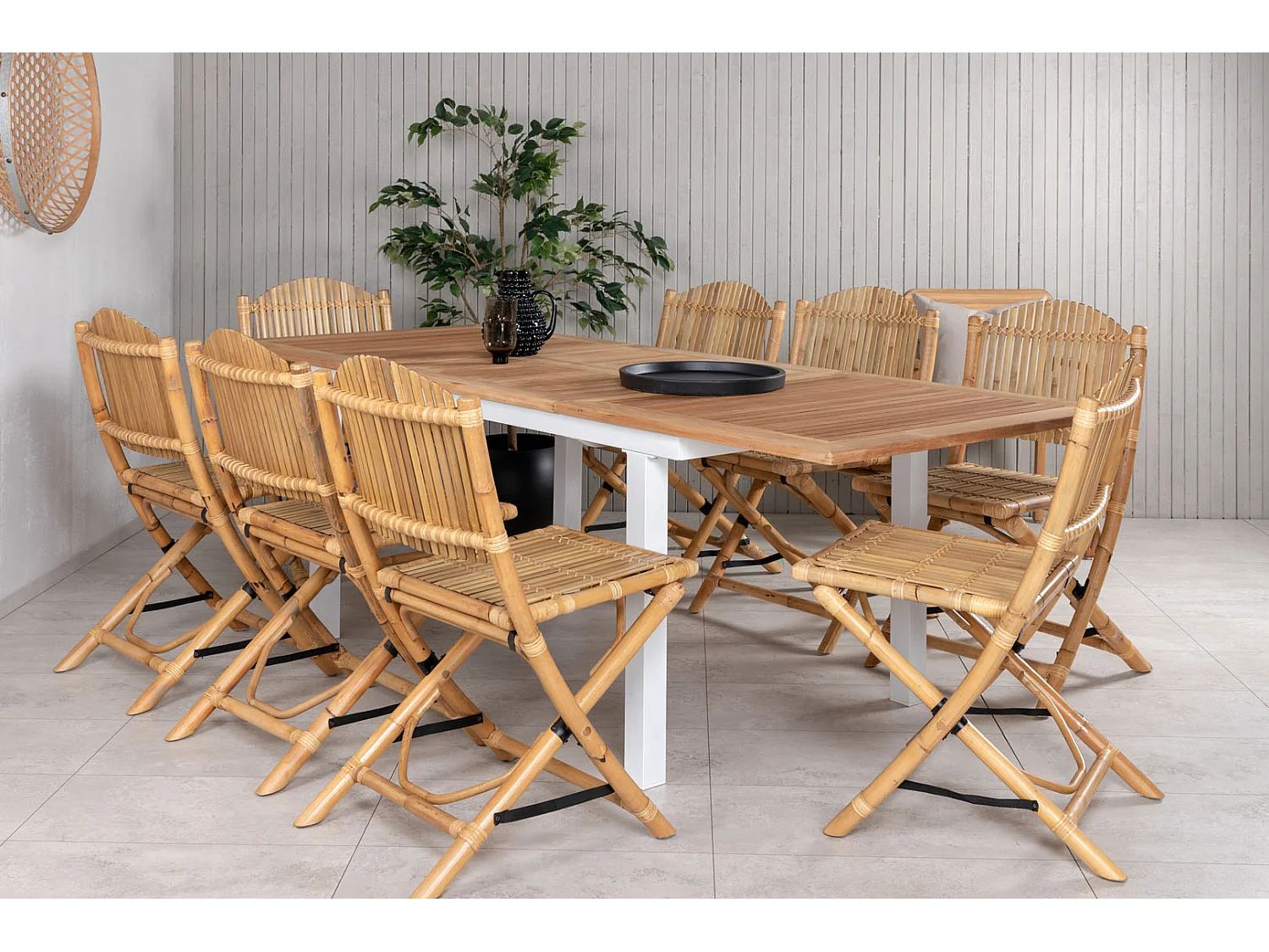 Chaise de Jardin "Cane" 92cm Naturel