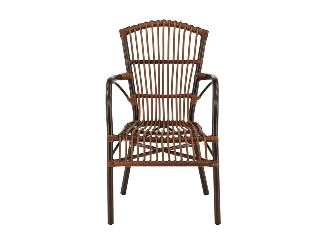 Galera Gartenstuhl stapelbar braun.