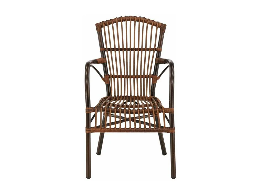 Galera Gartenstuhl stapelbar braun.