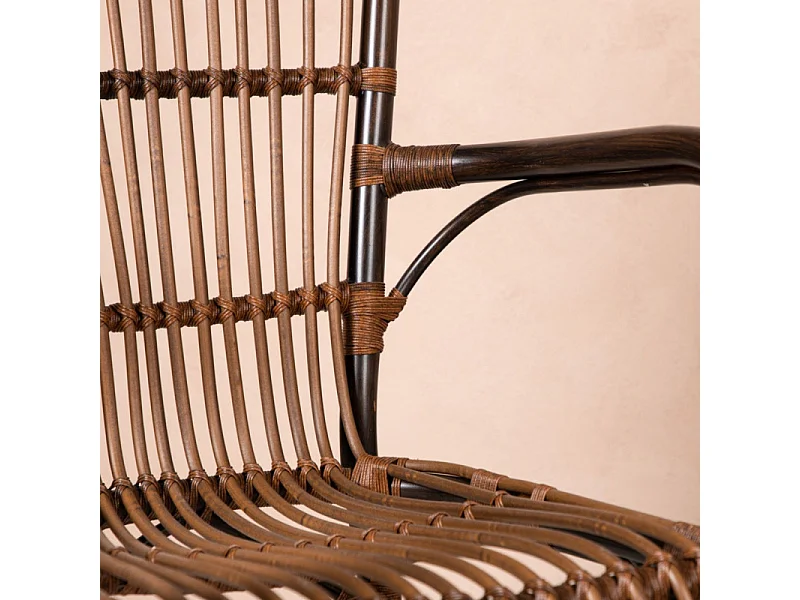 Galera Gartenstuhl stapelbar braun.