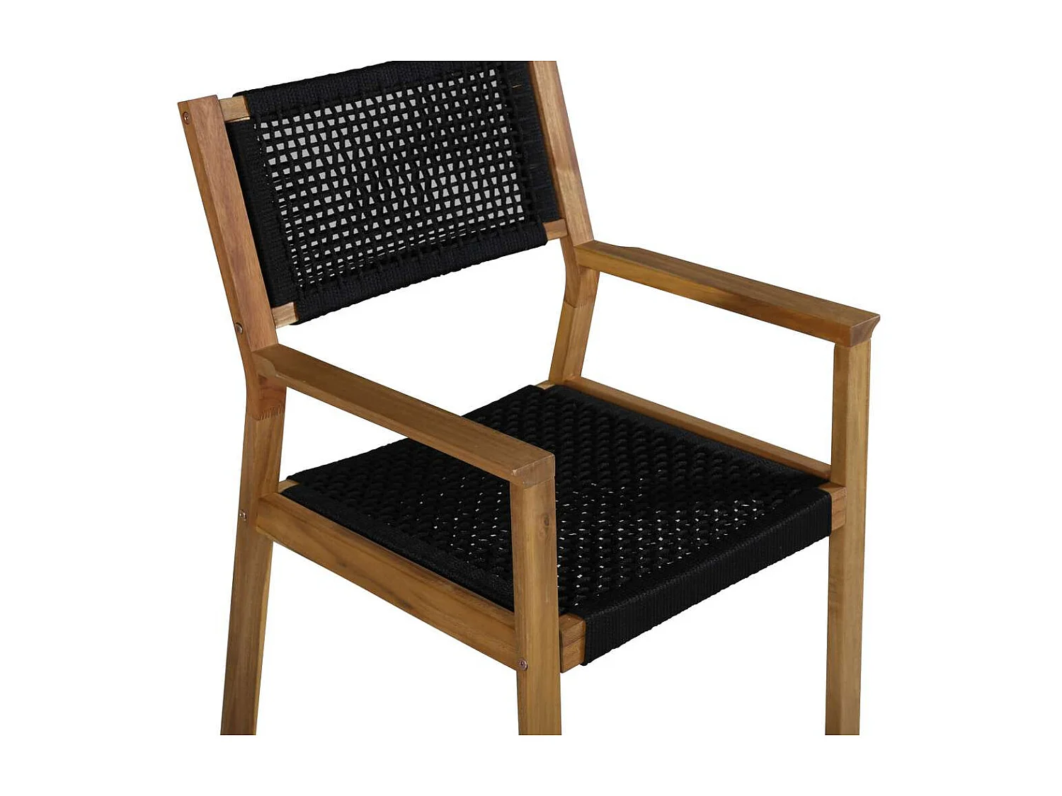 Little Gartenstuhl schwarze, Akazie.