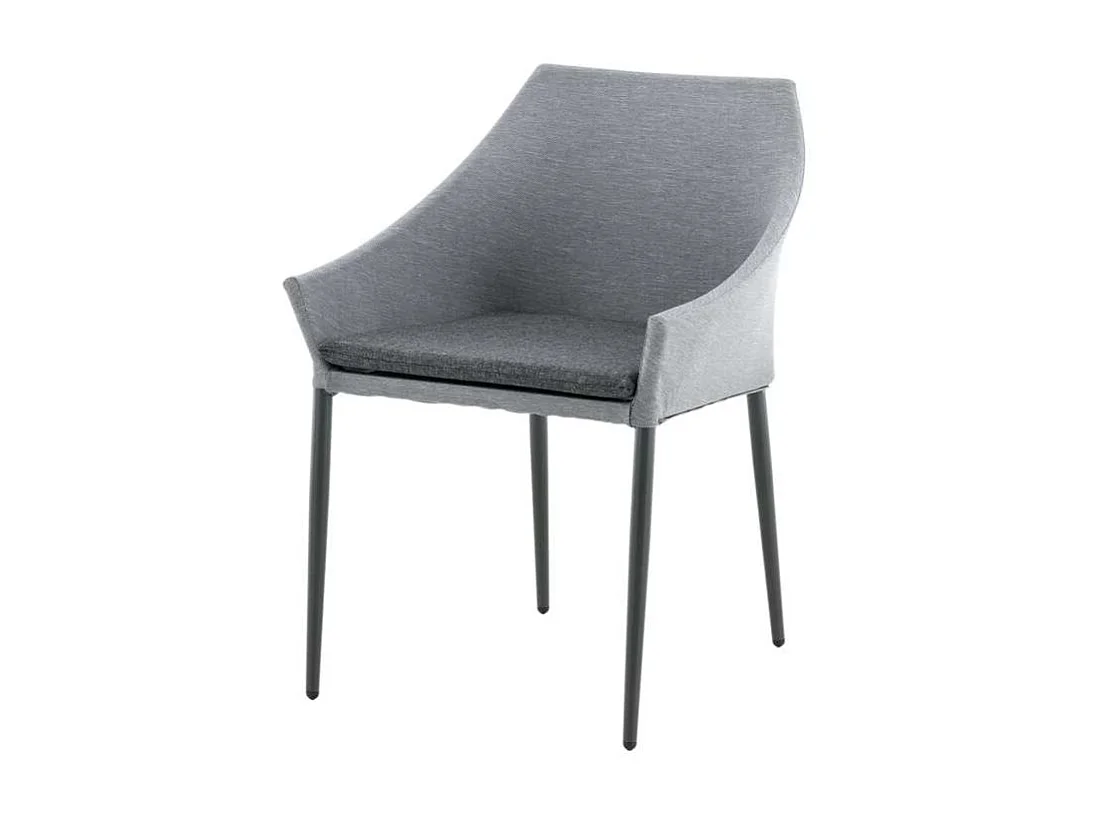 Spoga Chaise de jardin, noir, gris foncé.