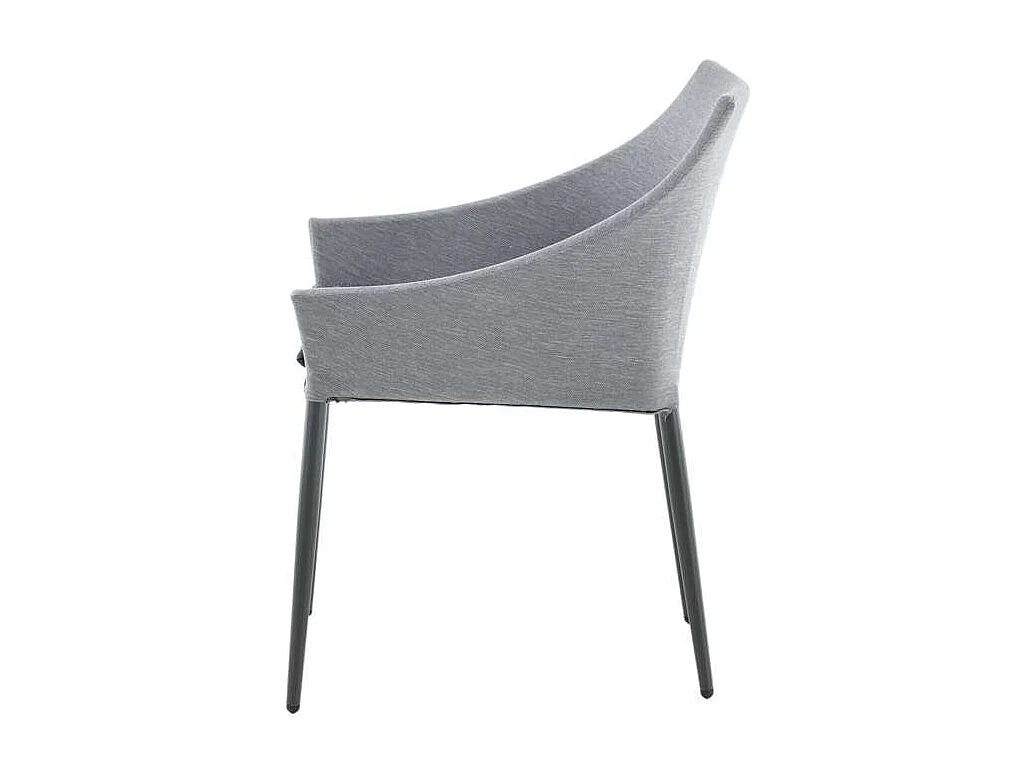 Spoga Chaise de jardin, noir, gris foncé.