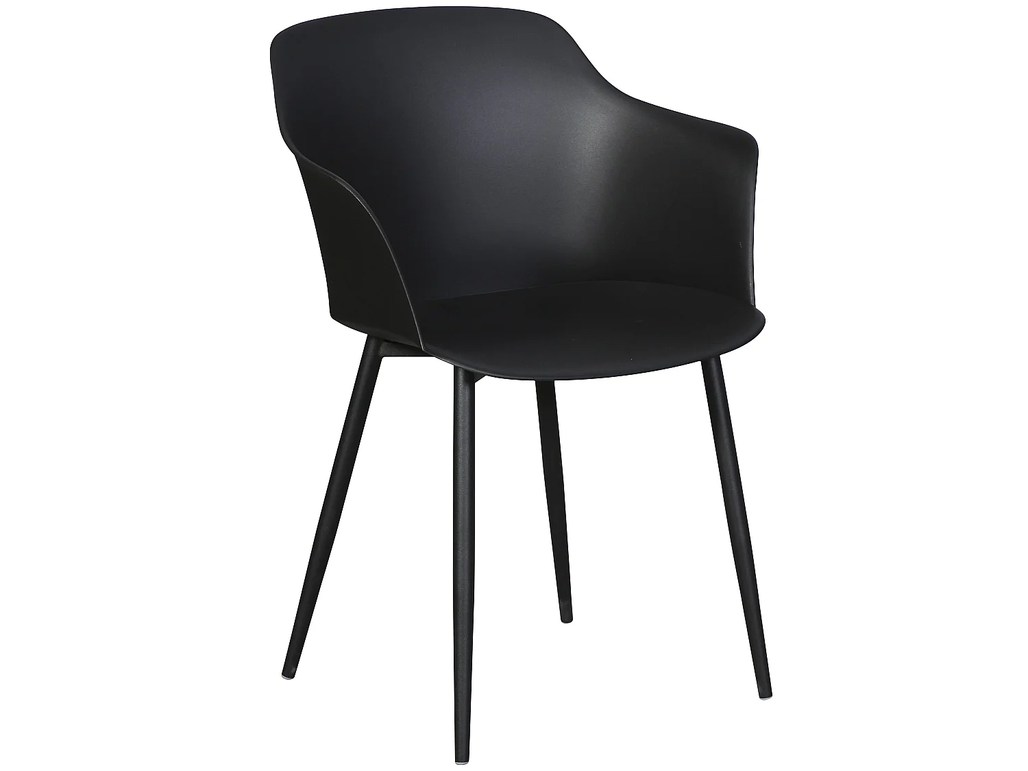 Gira 4 x tuinstoel, zwart/zwart.