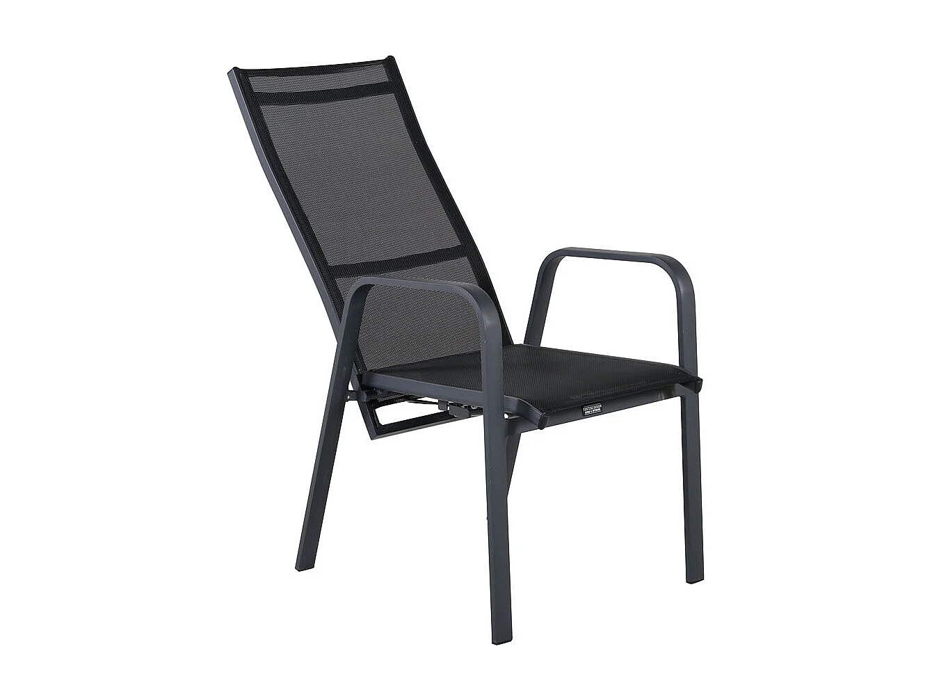 Copacabana Chaise de jardin empilable, noir.