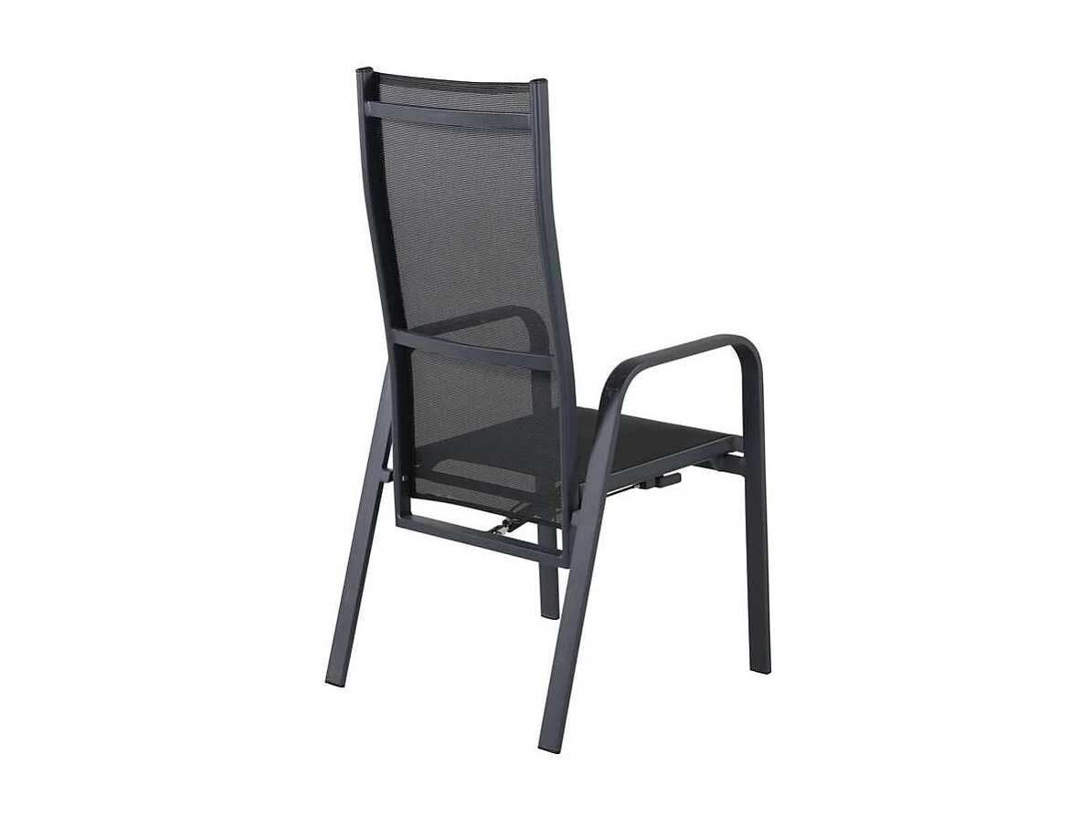 Copacabana Chaise de jardin empilable, noir.