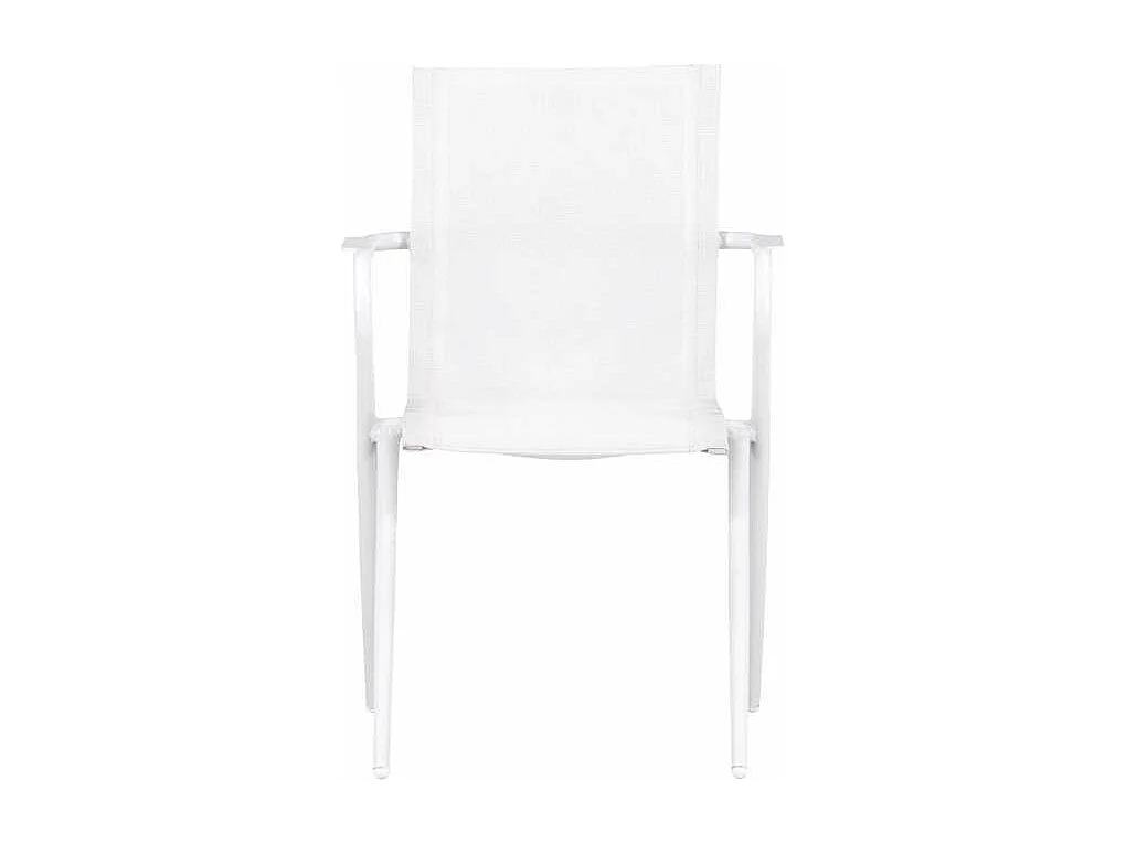 Alina Chaise de jardin empilable, blanc.