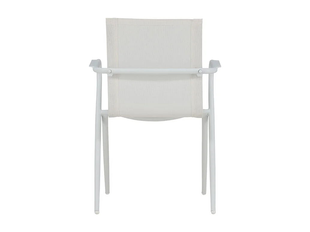 Alina Chaise de jardin empilable, blanc.