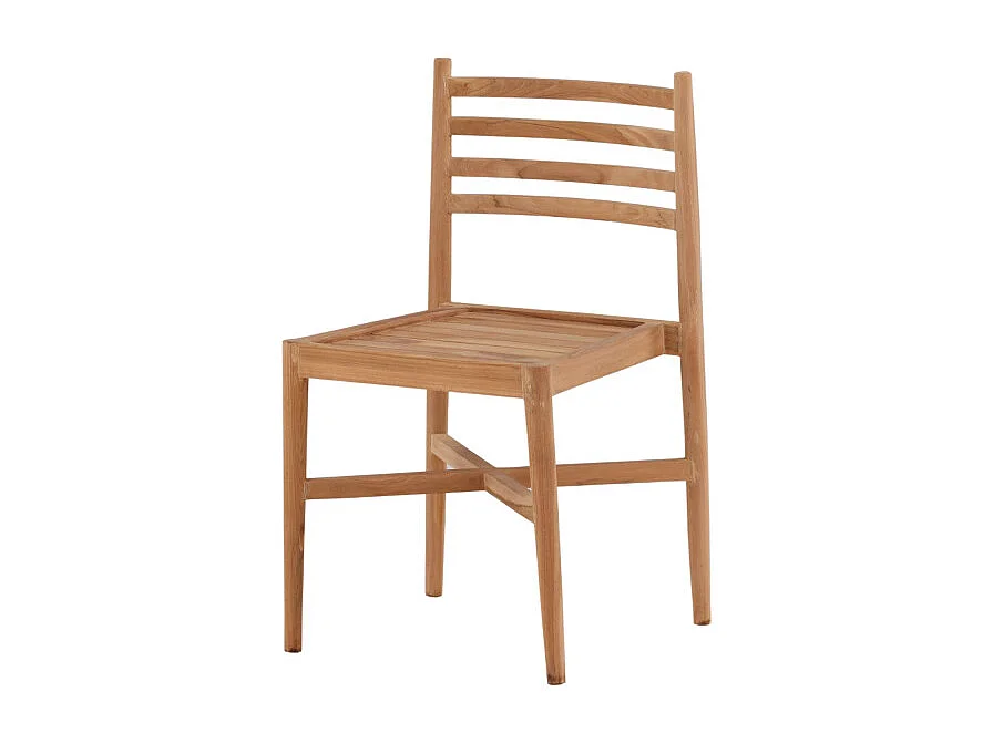 Chaise de Jardin en Teck "Kenya" 80cm Naturel