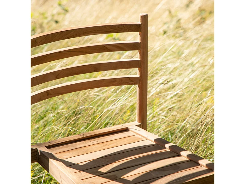 Chaise de Jardin en Teck "Kenya" 80cm Naturel