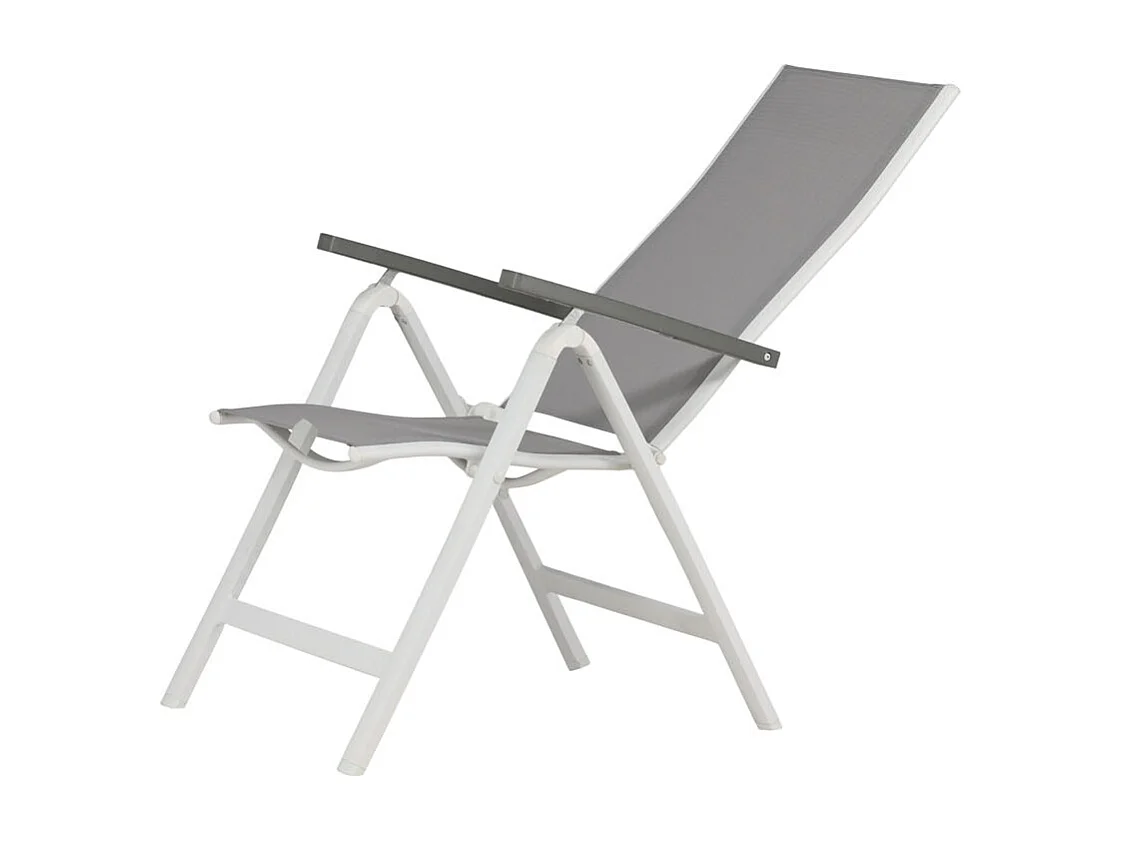 Albany Chaise de jardin réglable, gris.