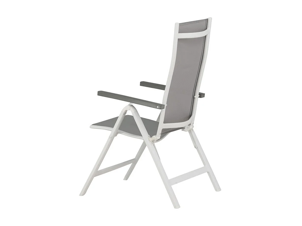 Albany Chaise de jardin réglable, gris.