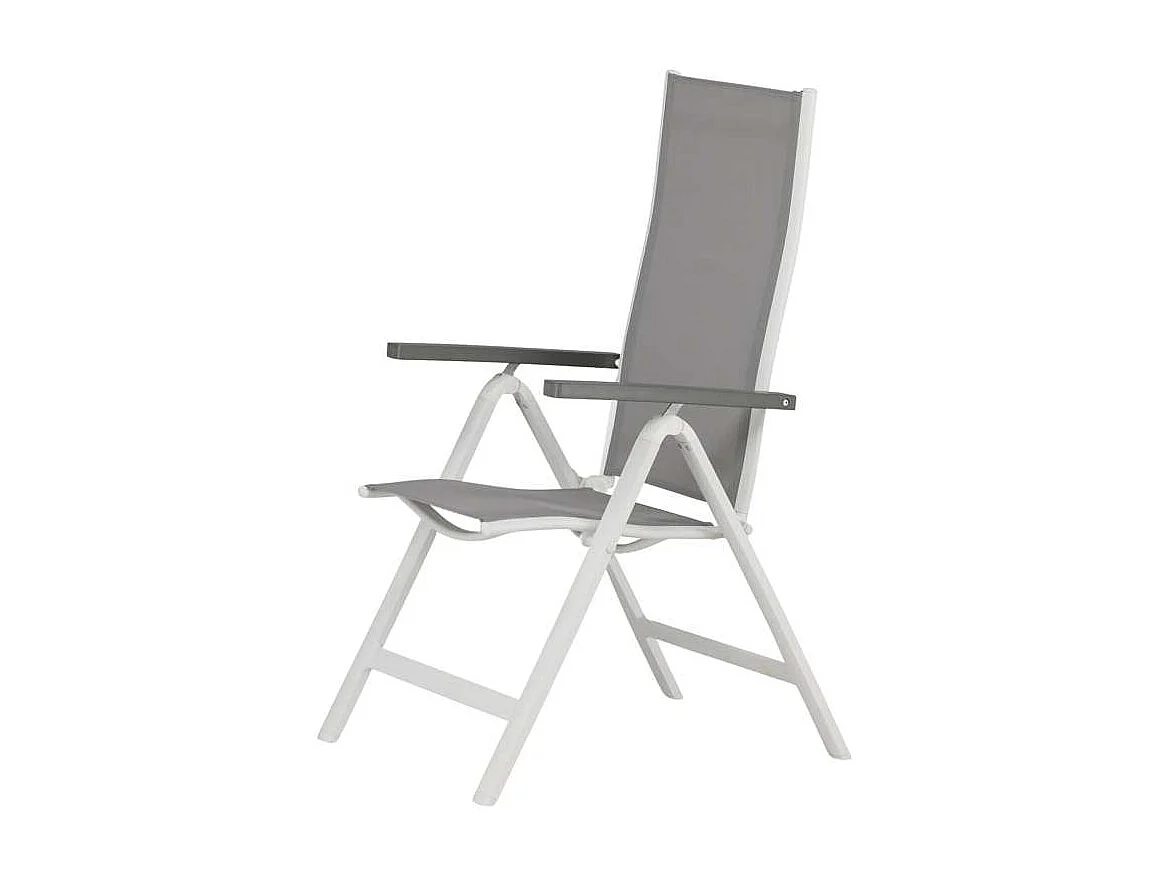 Albany Chaise de jardin réglable, gris.