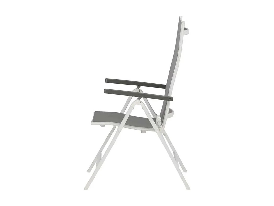 Albany Chaise de jardin réglable, gris.