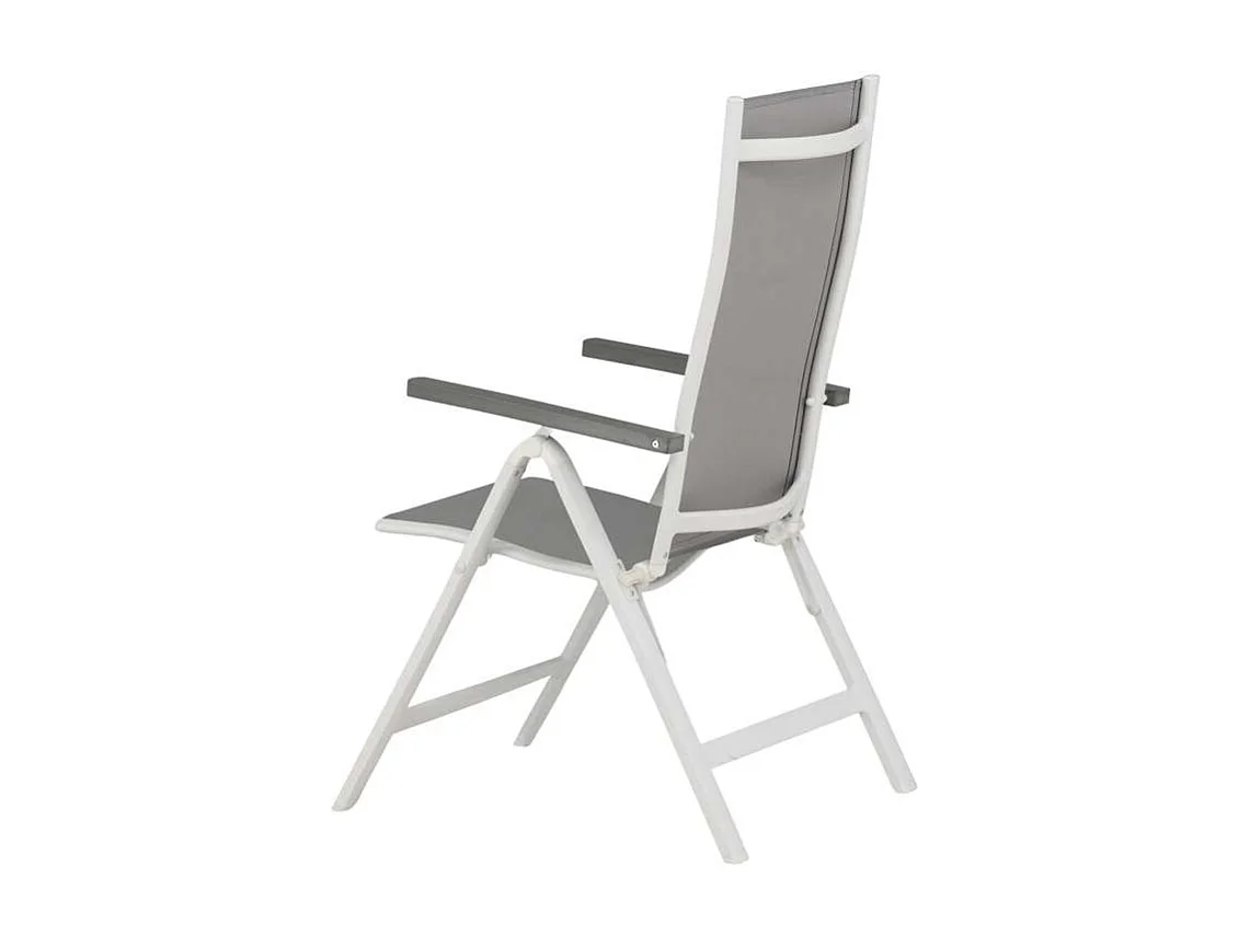 Albany Chaise de jardin réglable, gris.