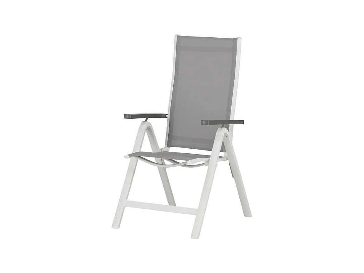 Albany Chaise de jardin réglable, gris.