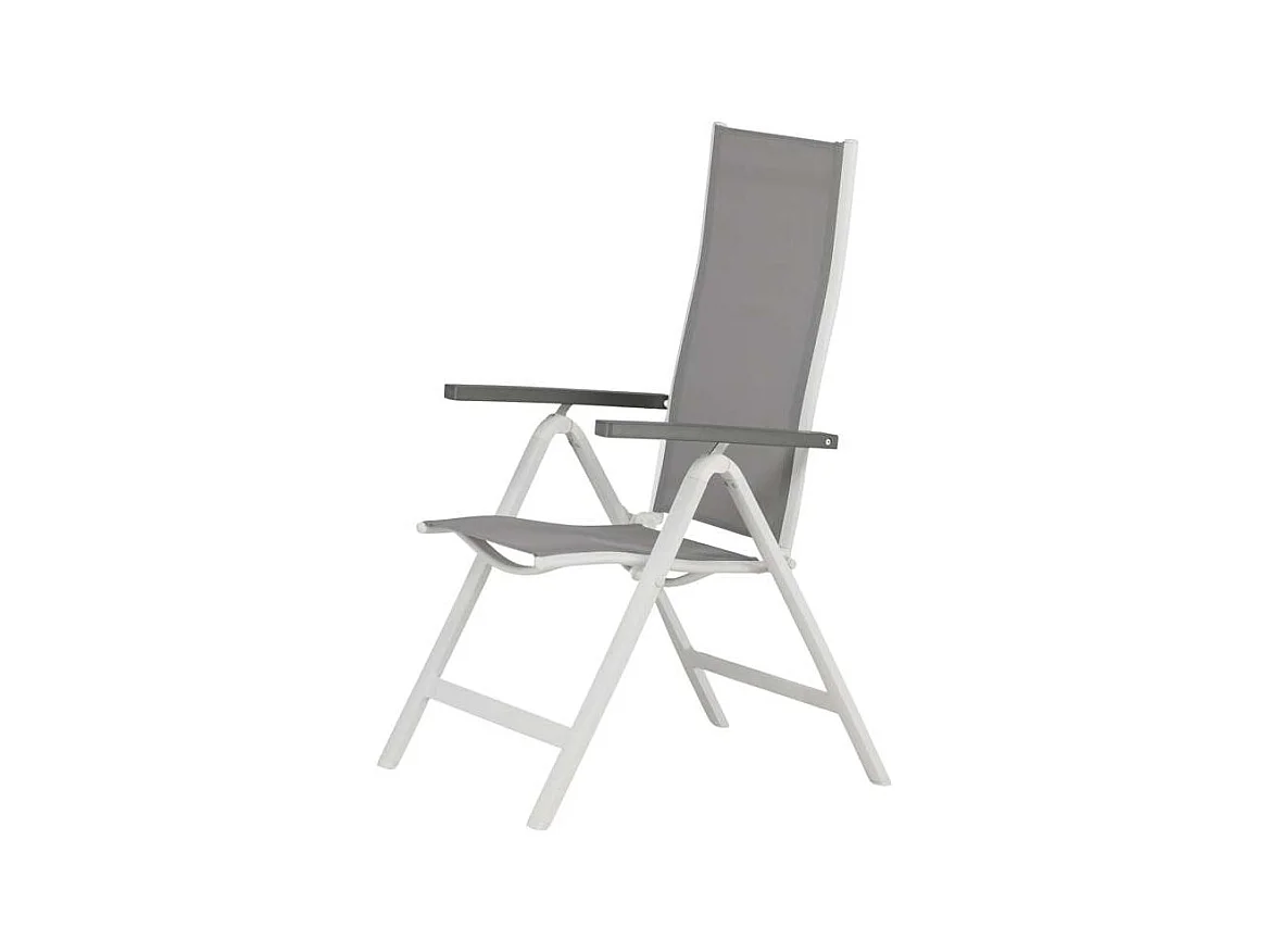 Albany Chaise de jardin réglable, gris.