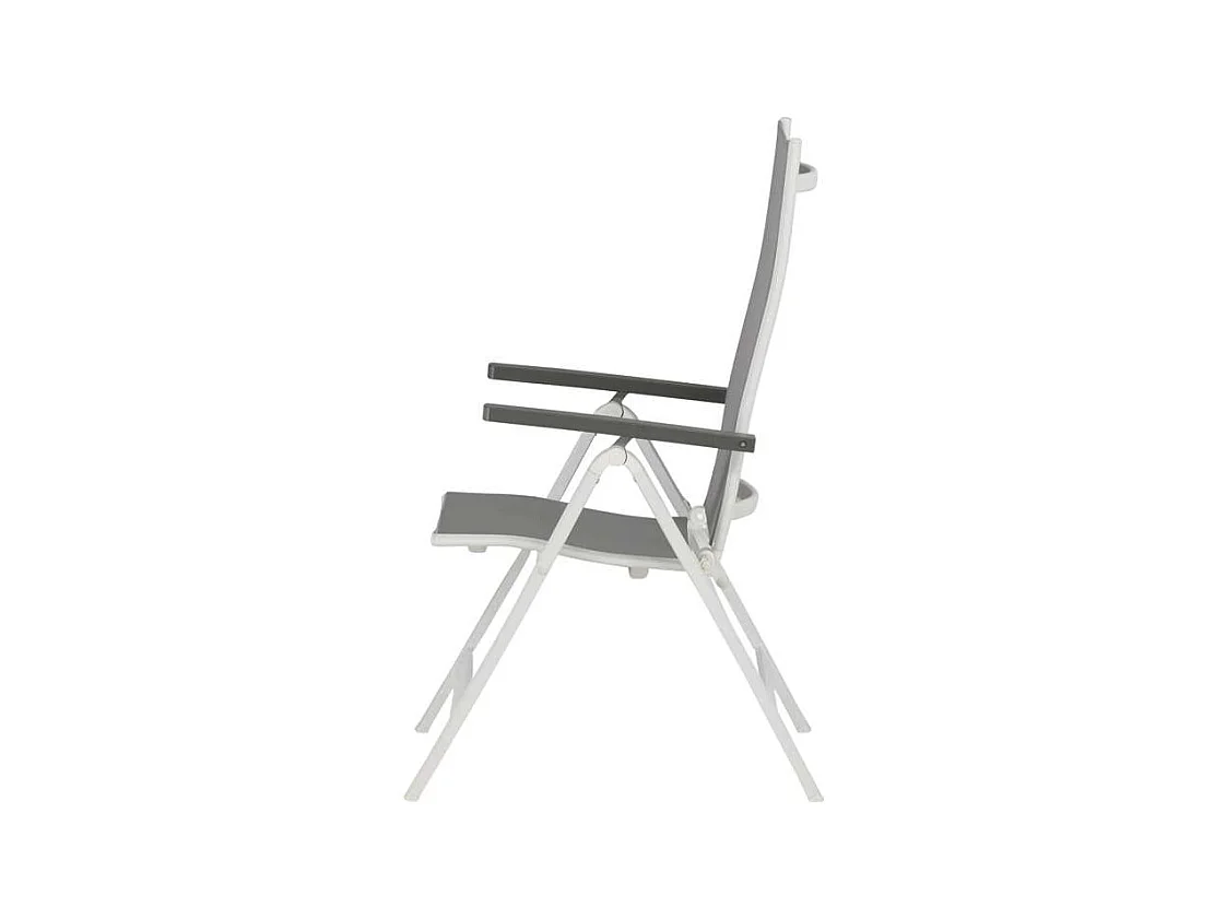Albany Chaise de jardin réglable, gris.