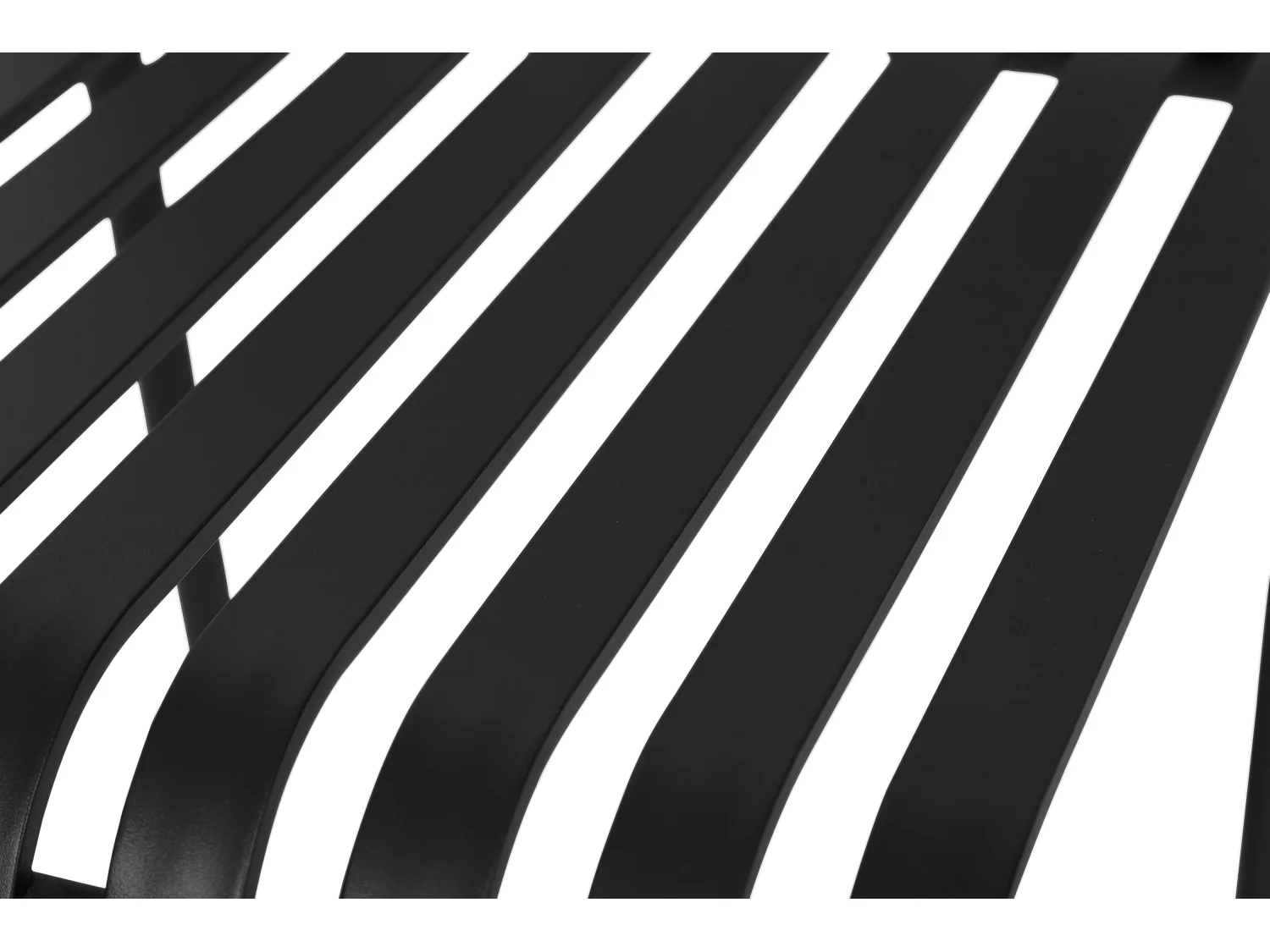 Stella Chaise de jardin empilable, noir.