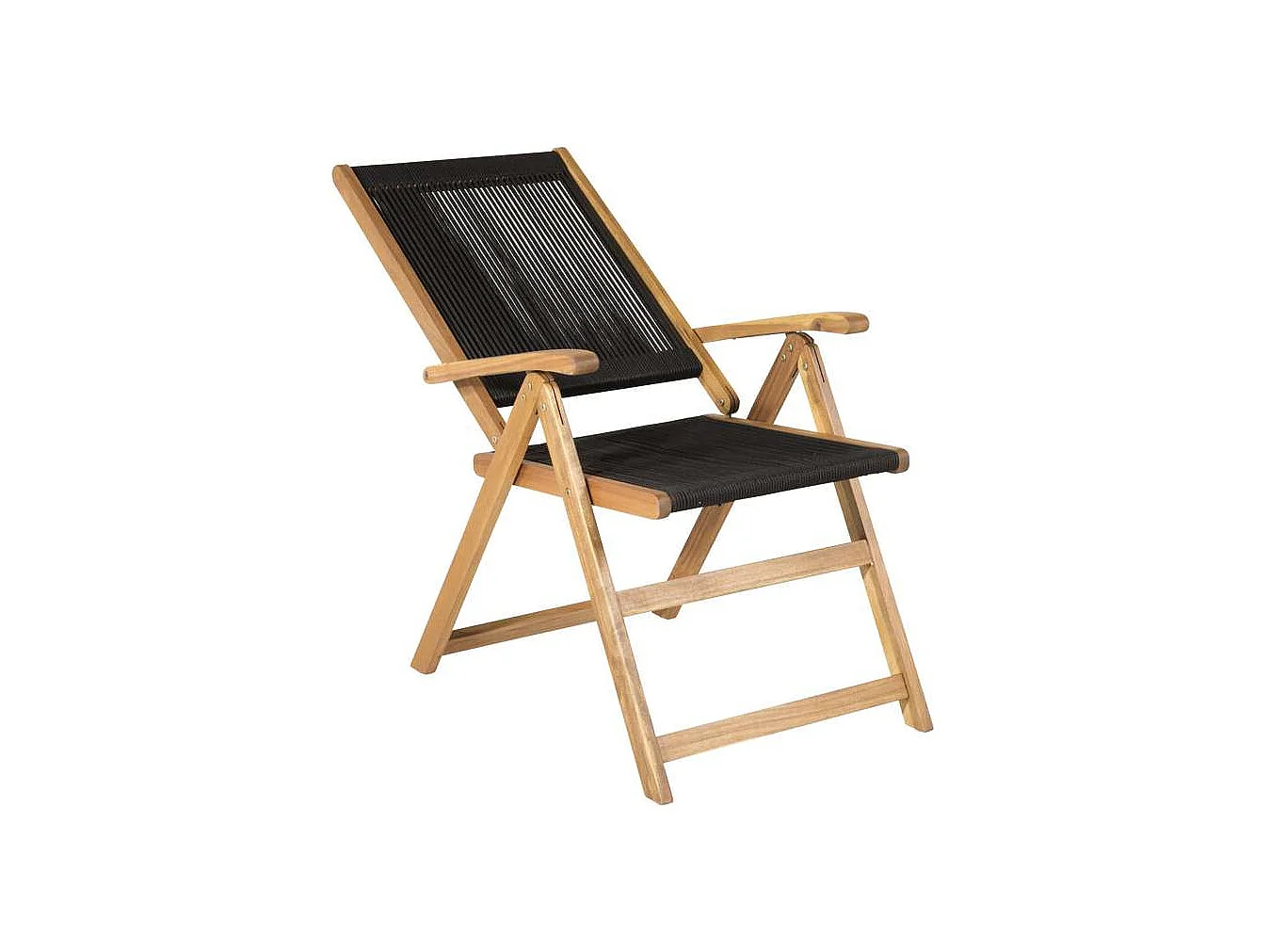 Little Chaise de jardin, noir, teinte naturelle.