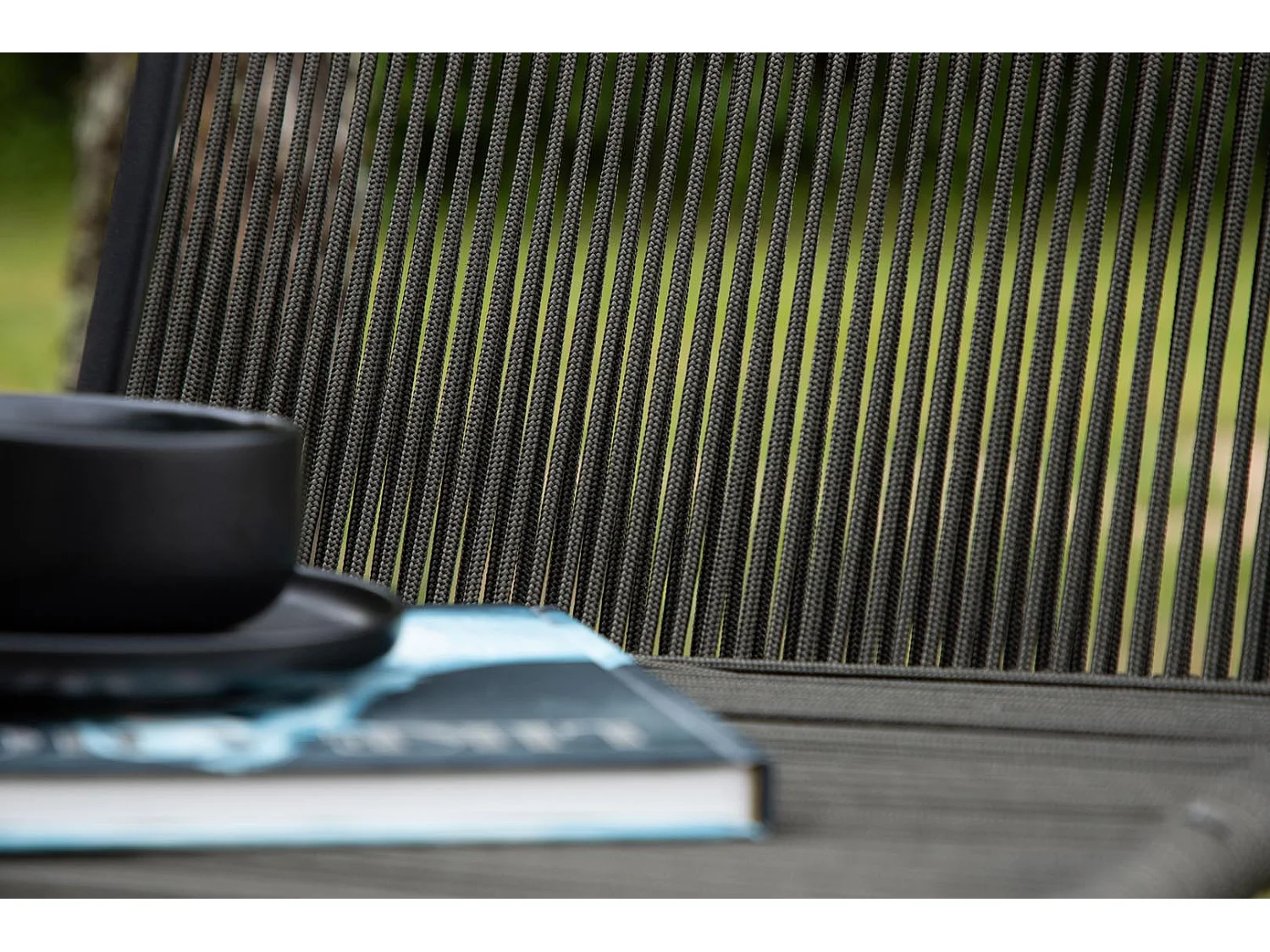 Bois Gartenstuhl stapelbar schwarz.