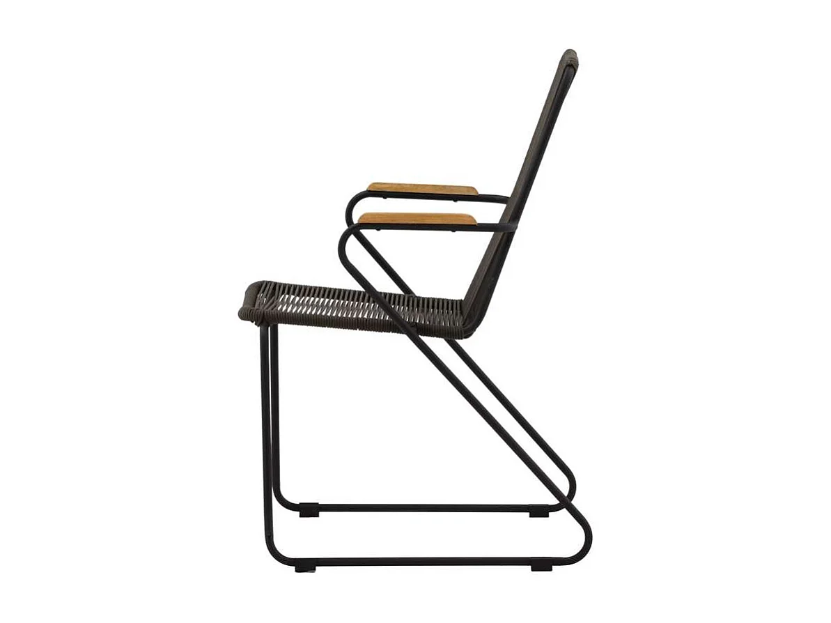 Bois Gartenstuhl stapelbar schwarz.