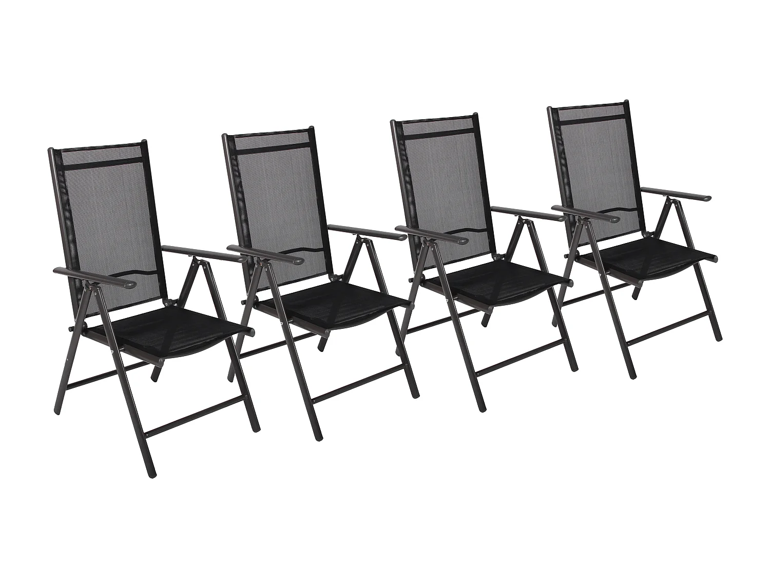 Cadeira de jardim Miami Antracite A. 105 x L. 56 x P. 65 cm