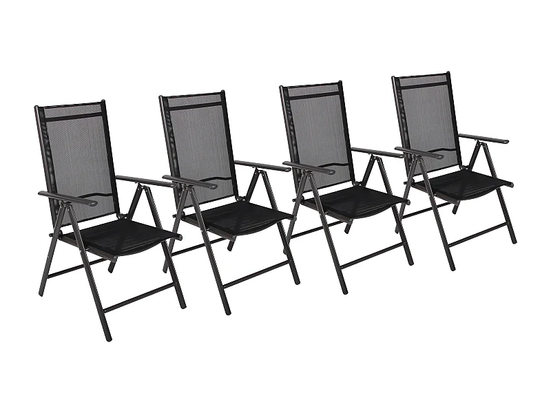 Garden chair Miami Anthracite H. 105 x W. 56 x D. 65 cm