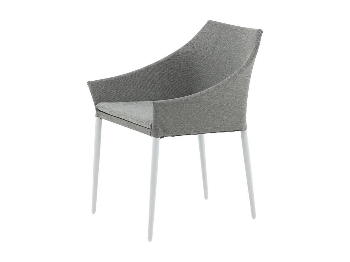 Spoga Chaise de jardin, blanc, gris.