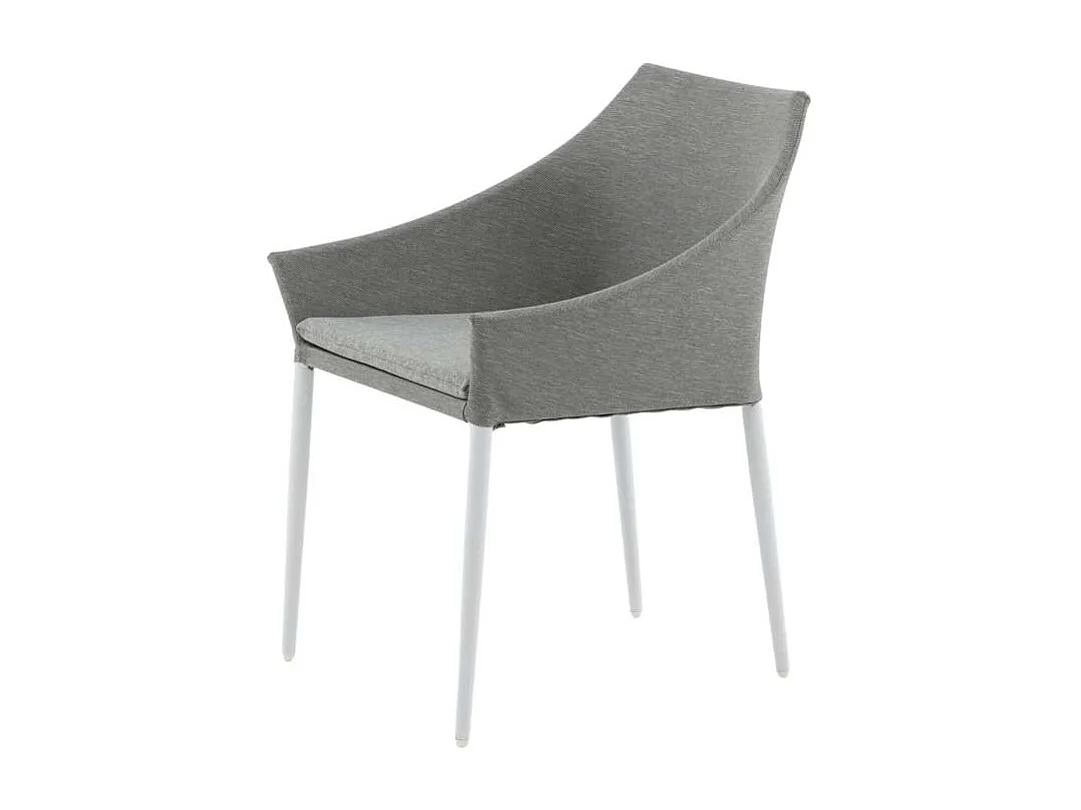 Spoga Chaise de jardin, blanc, gris.