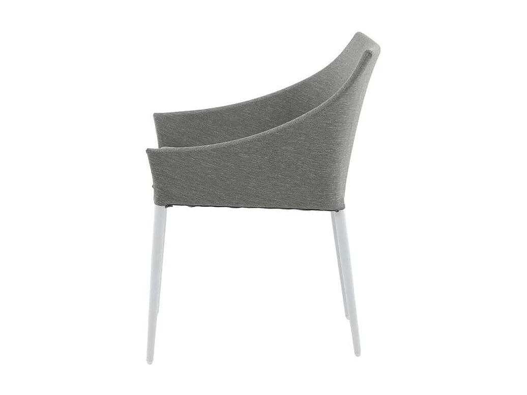 Spoga Chaise de jardin, blanc, gris.