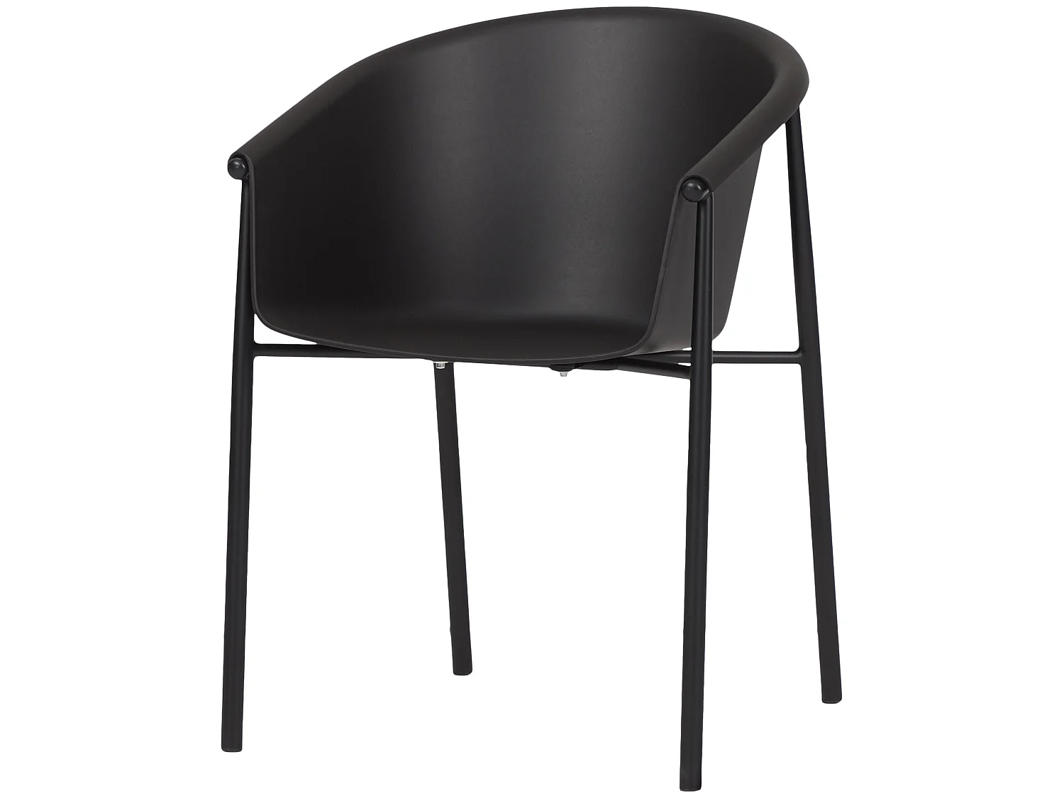 Camilla tuinstoel zwart.