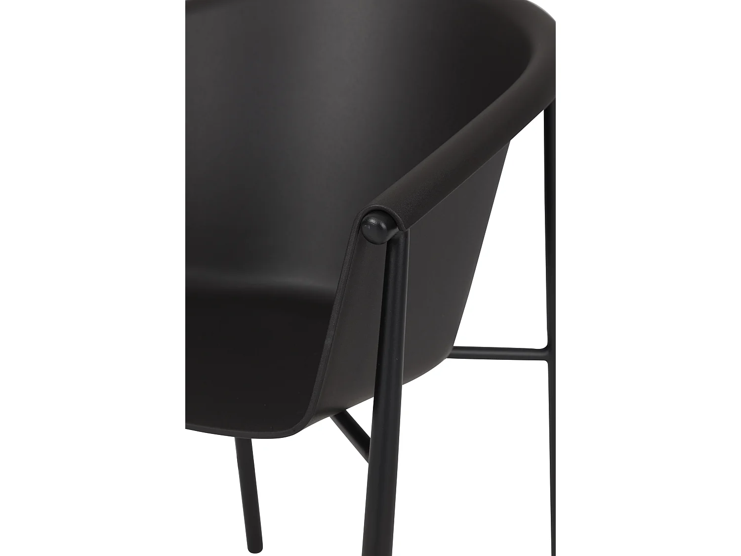 Camilla tuinstoel zwart.