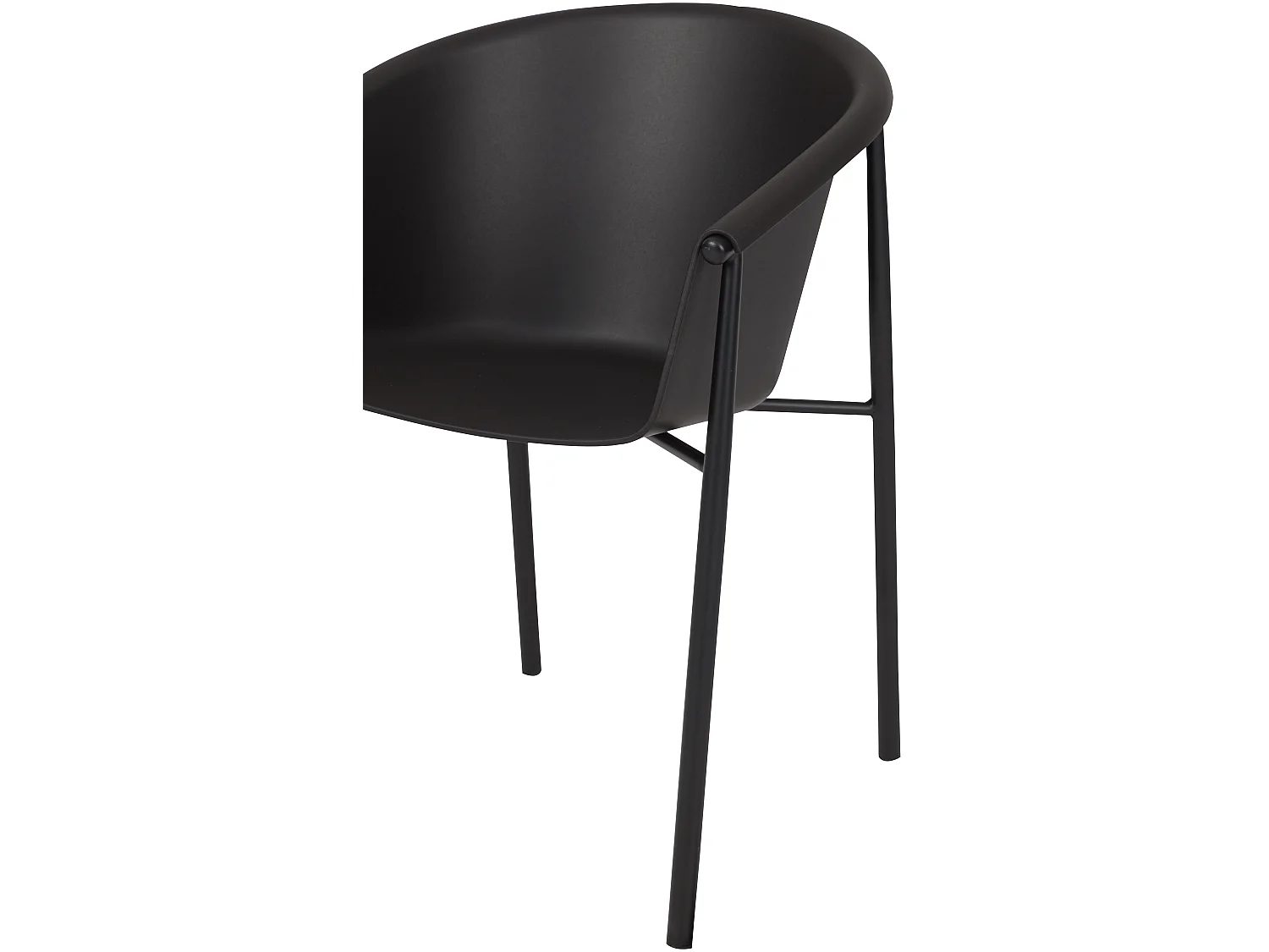 Camilla tuinstoel zwart.