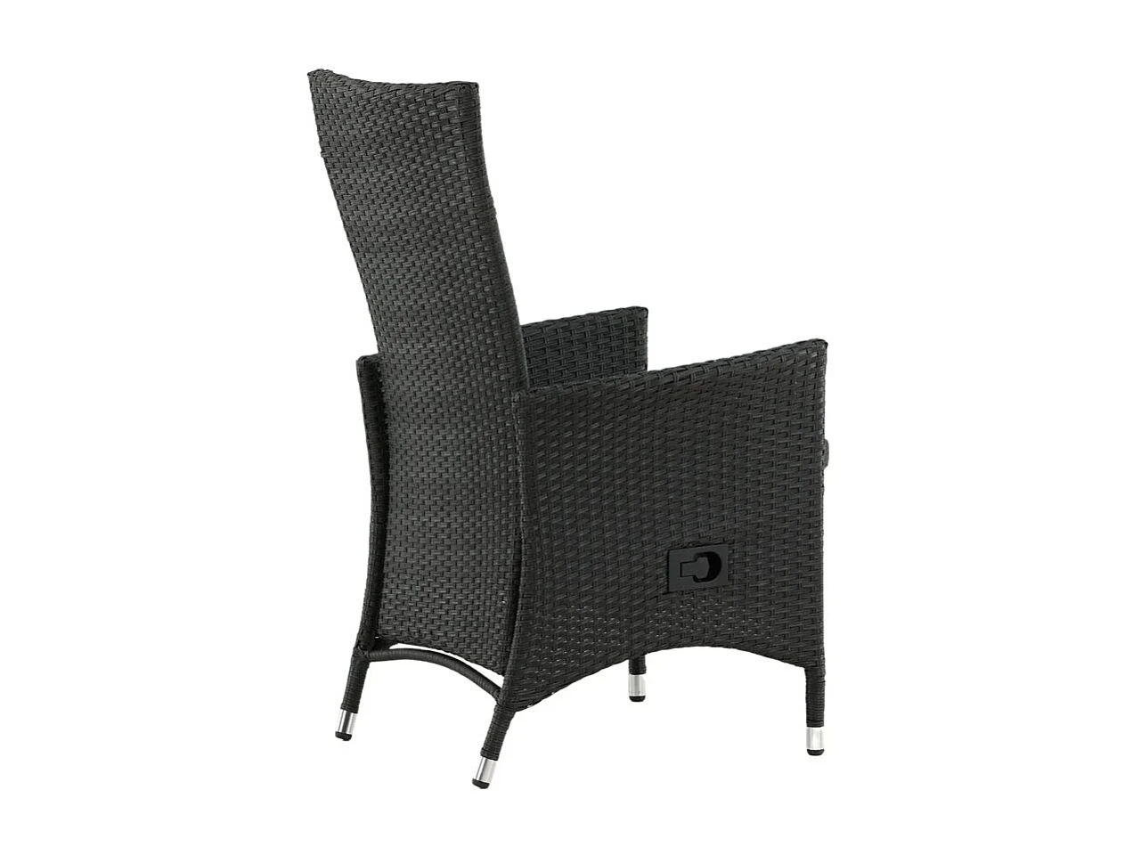 Padova tuinstoel incl. kussen, verstelbaar zwart.