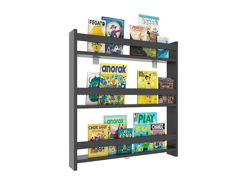 Wall Rack Kidos Anthracite H. 80 x W. 70 x D. 10 cm