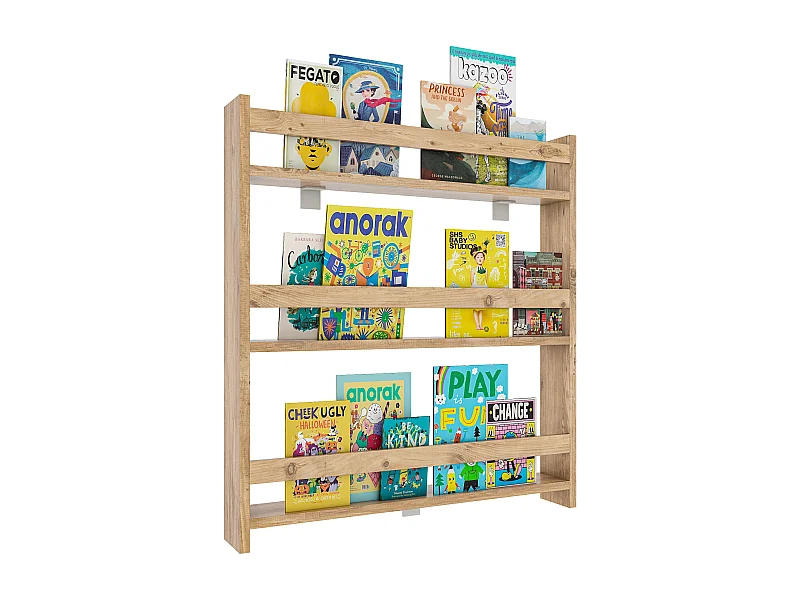 Wall Rack Kidos Honey oak H. 80 x W. 70 x D. 10 cm