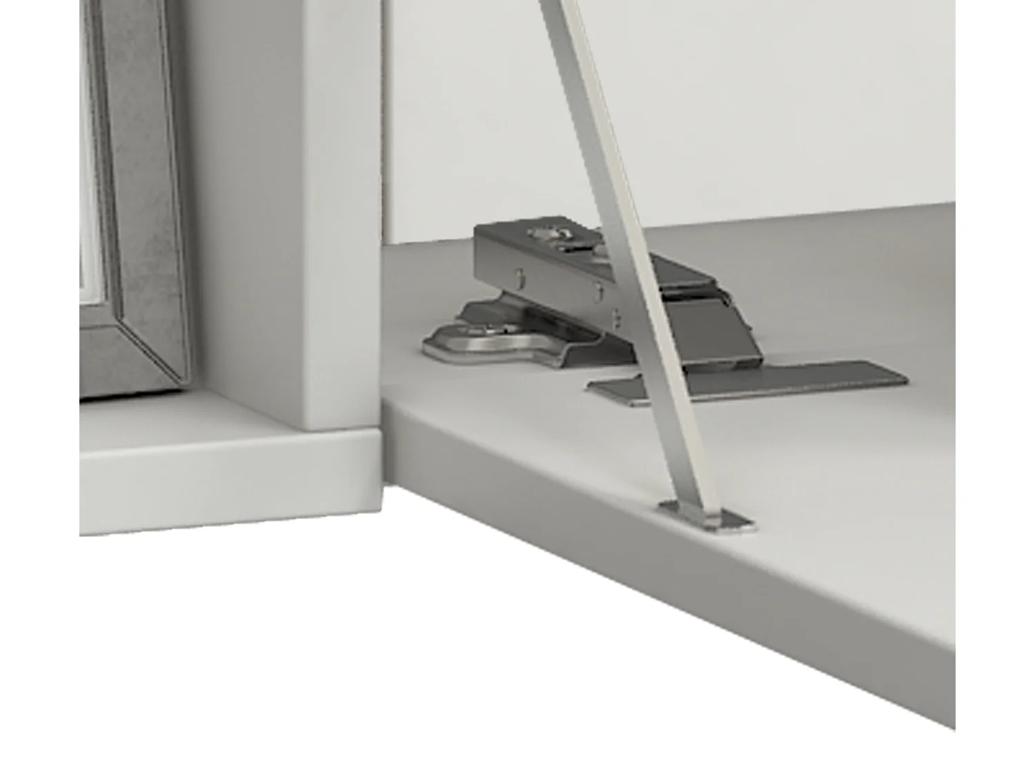Wandila Bureau mural pour ordinateur portable, 7 compartiments, blanc.