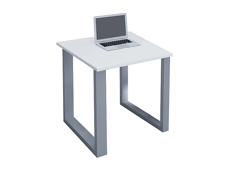 Desk Lona Silver / White H. 76 x W. 80 x D. 80 cm