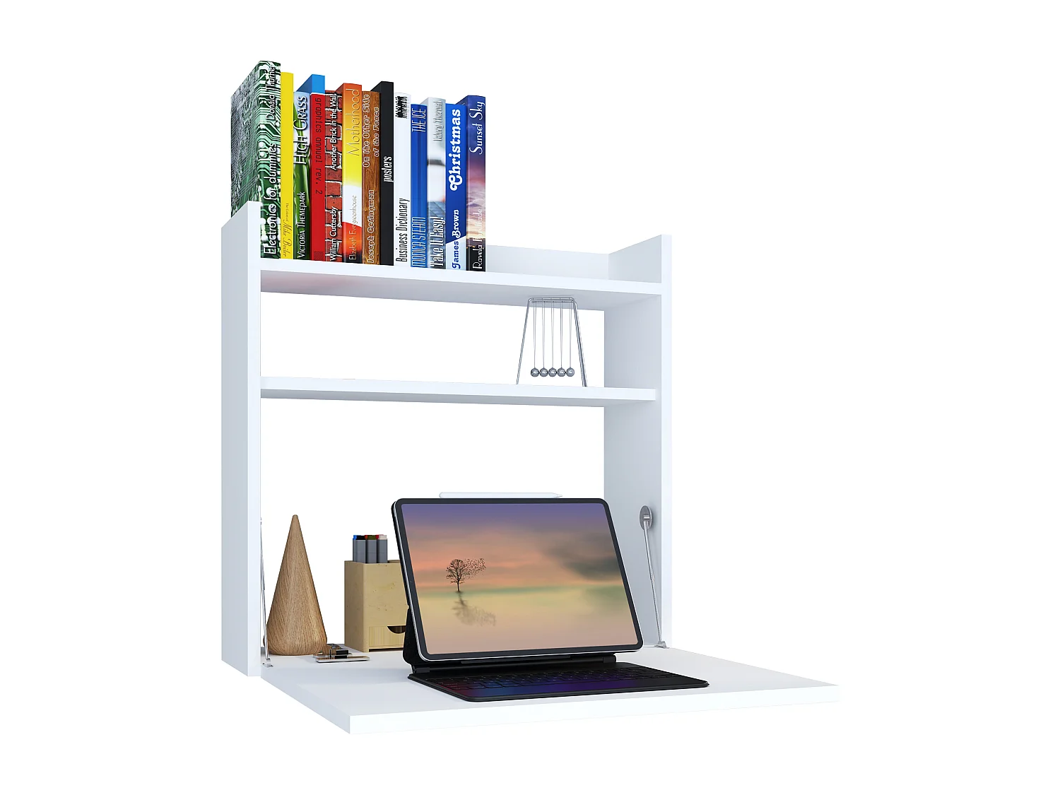 Desk Dralis White H. 60 x W. 60 x D. 20 cm