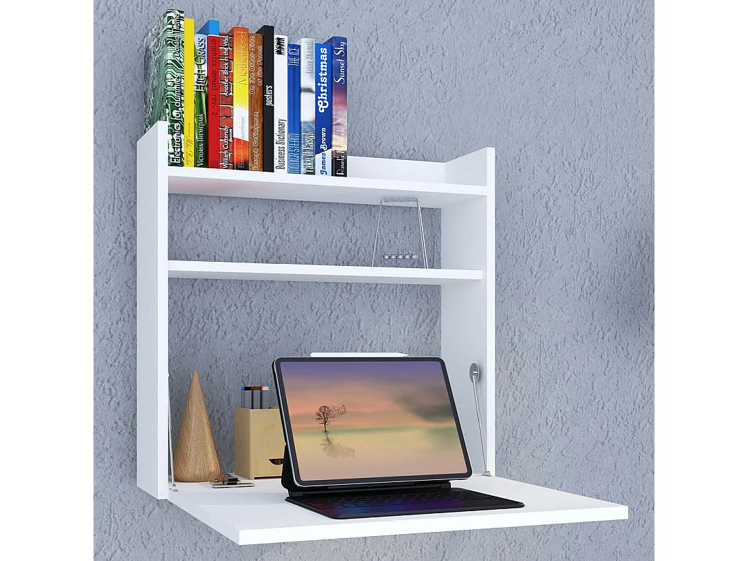 Desk Dralis White H. 60 x W. 60 x D. 20 cm