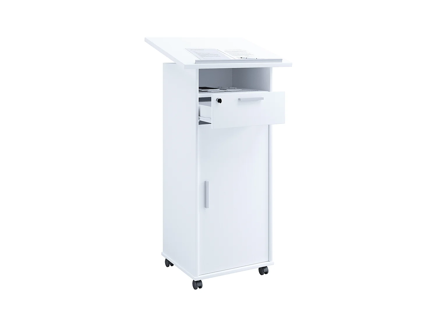 Standing desk Melta White H. 120 x W. 60 cm x D. 50 cm