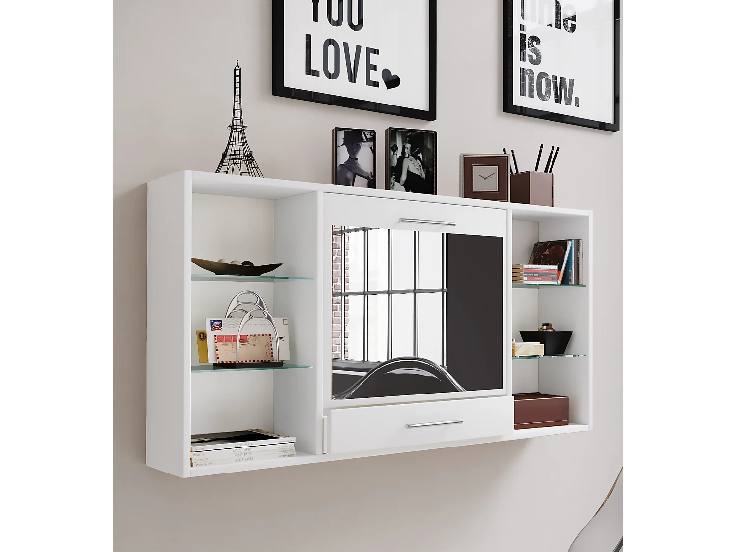 Lustro ścienne do toaletki Teala