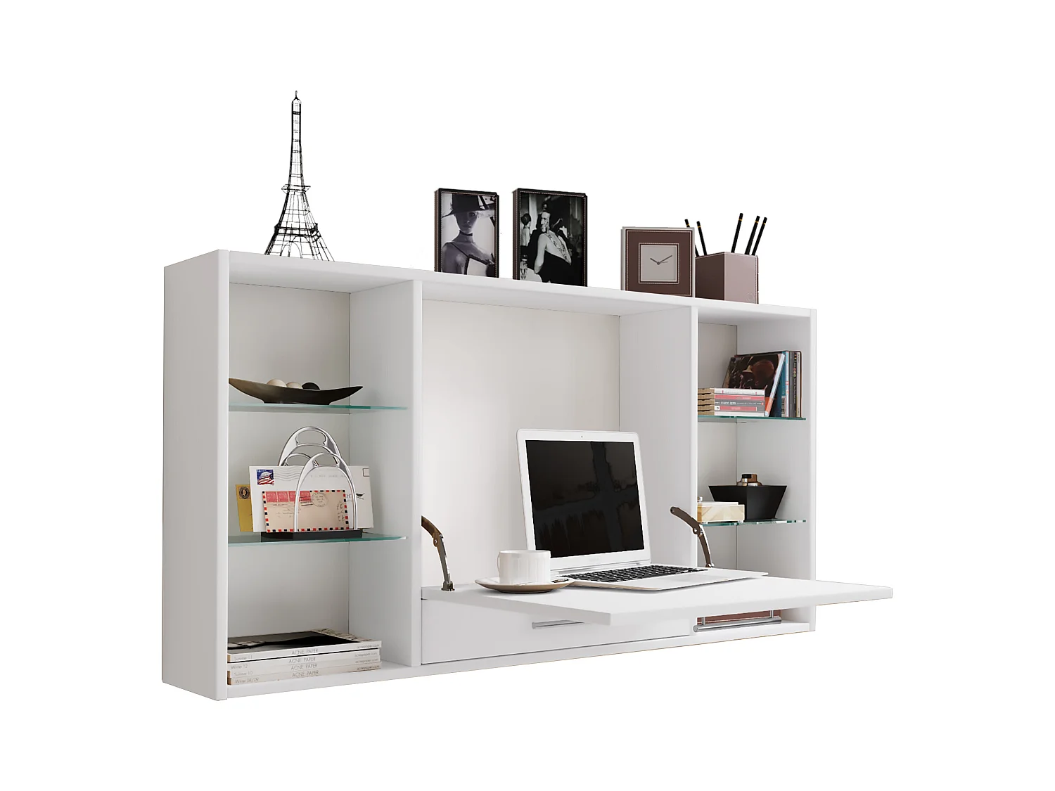 Desk Teala White H. 60 x W. 115 x D. 20 cm
