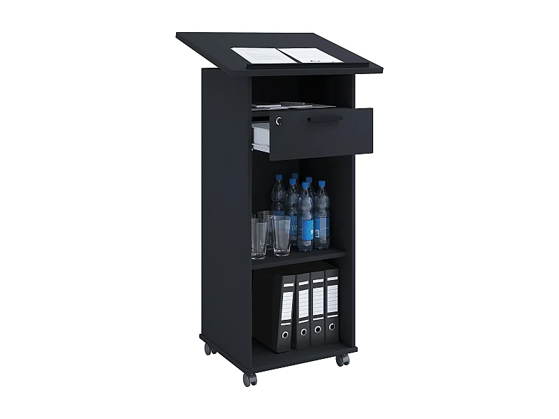 Standing desk Melta Black H. 108 x W. 60 cm x D. 50 cm