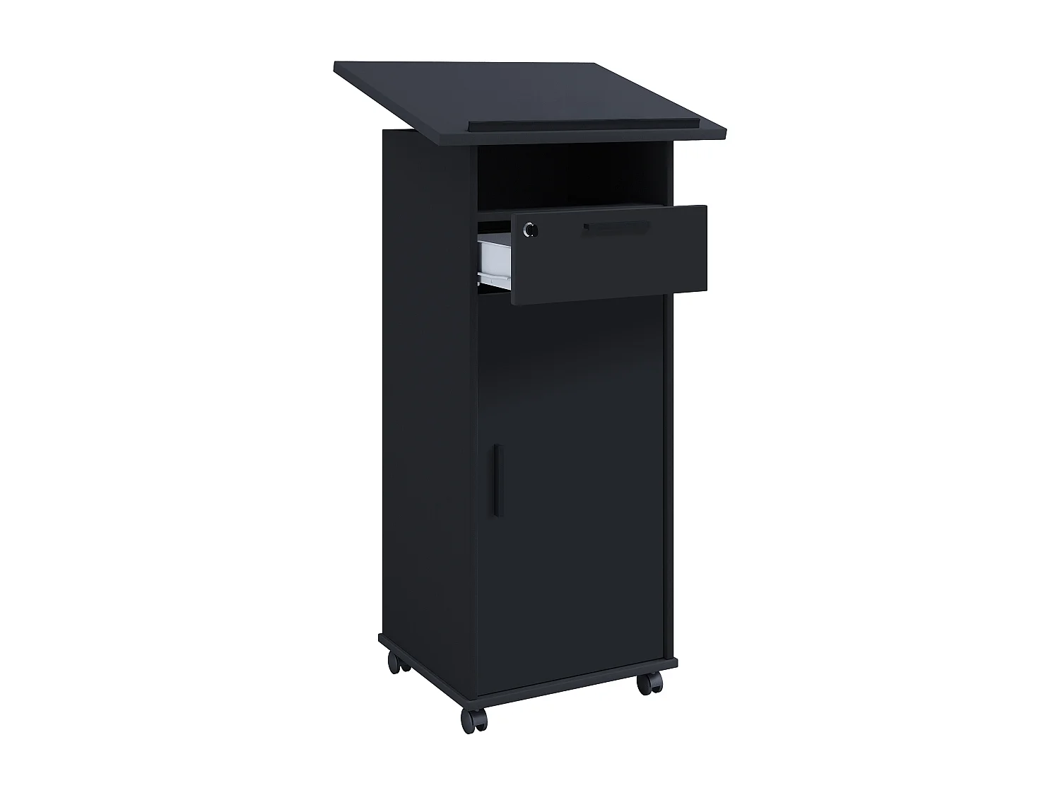 Mesa em pé Melta Preto A. 120 x L. 60 cm x P. 50 cm